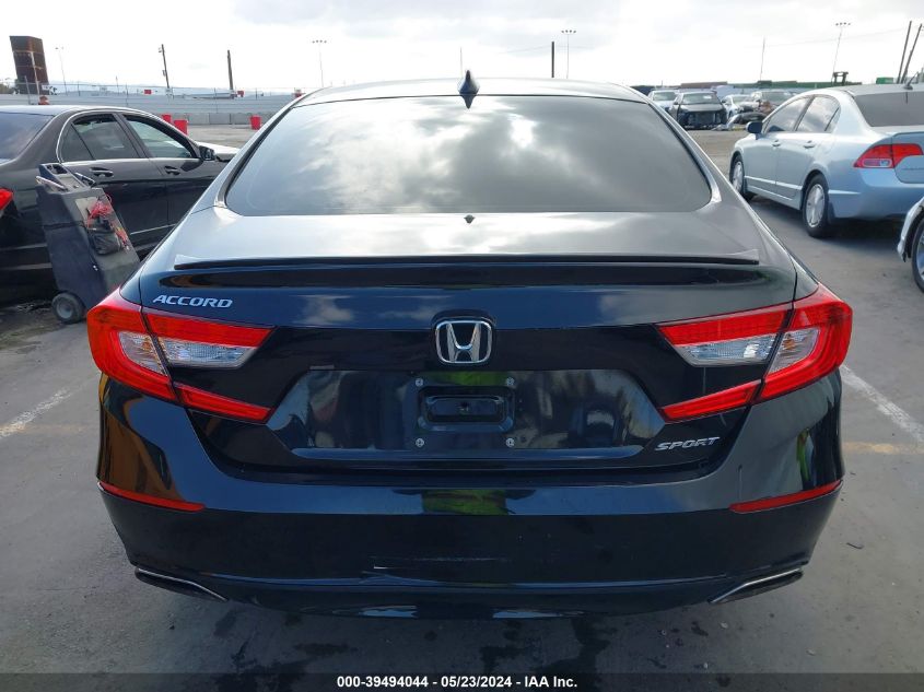 2021 Honda Accord Sport VIN: 1HGCV1F33MA049281 Lot: 39494044