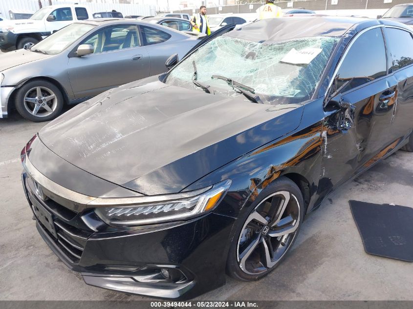 2021 Honda Accord Sport VIN: 1HGCV1F33MA049281 Lot: 39494044