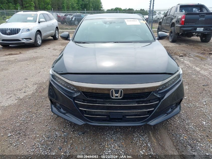 2021 Honda Accord Sport VIN: 1HGCV1F30MA079452 Lot: 39494063
