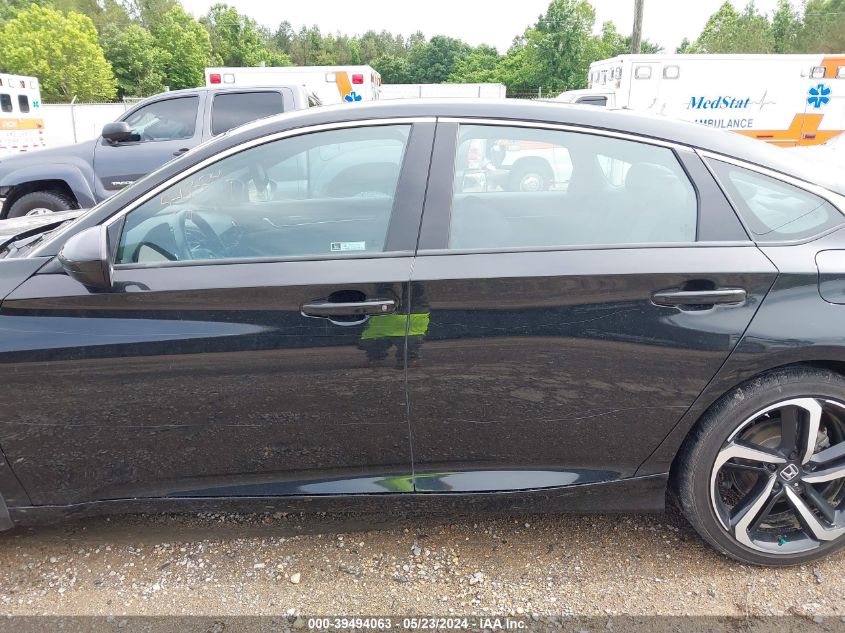 2021 Honda Accord Sport VIN: 1HGCV1F30MA079452 Lot: 39494063