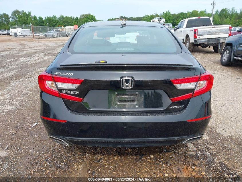 2021 Honda Accord Sport VIN: 1HGCV1F30MA079452 Lot: 39494063