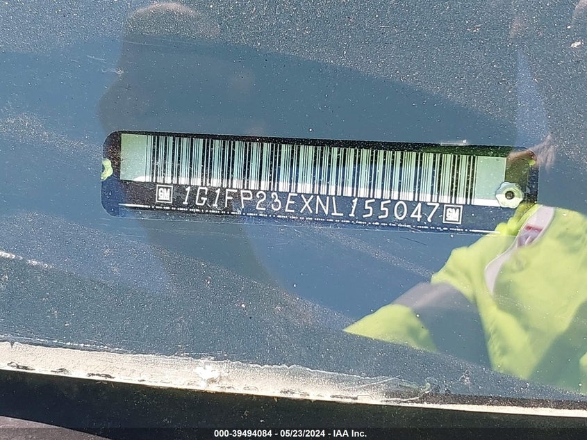 1992 Chevrolet Camaro Rs VIN: 1G1FP23EXNL155047 Lot: 39494084