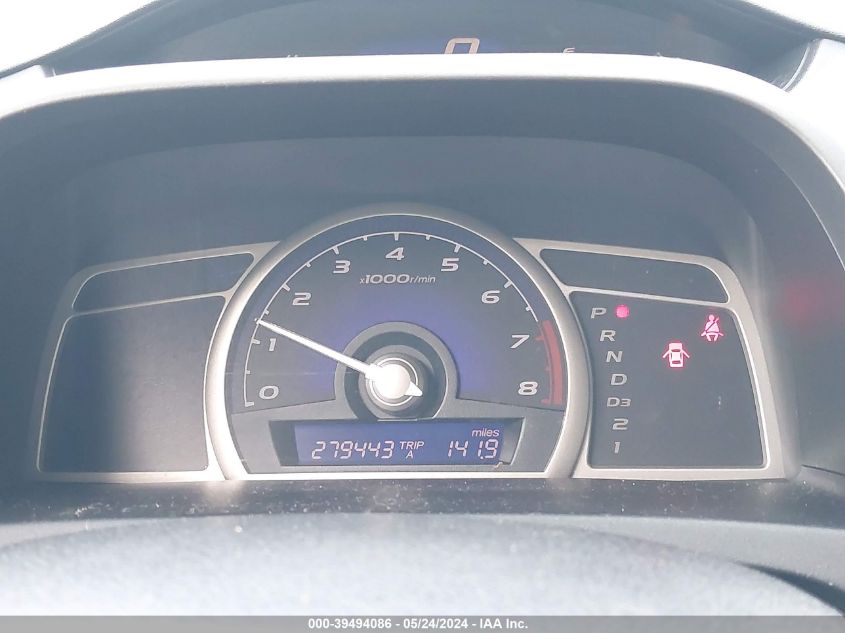 2009 Honda Civic Lx-S VIN: 2HGFA16609H322401 Lot: 39494086