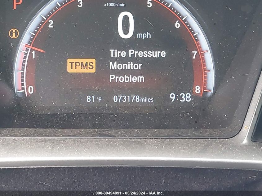 2019 Honda Civic Sport VIN: 19XFC2F84KE020515 Lot: 39494091