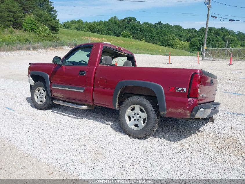 2005 Chevrolet Silverado 1500 Z71 VIN: 1GCEK14T05Z125237 Lot: 39494121