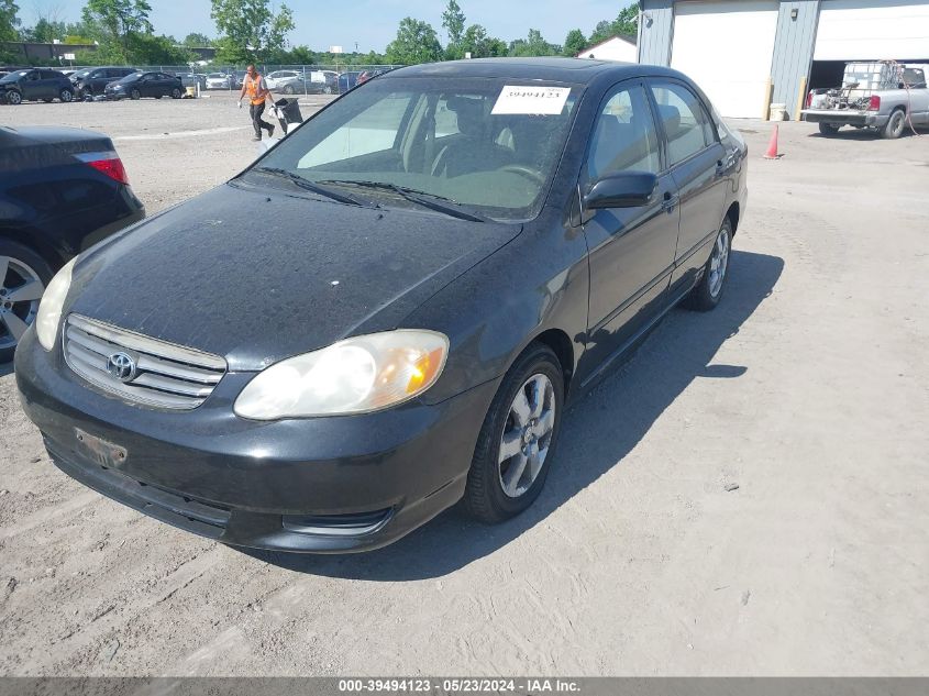 2003 Toyota Corolla Le VIN: 2T1BR38EX3C161112 Lot: 39494123