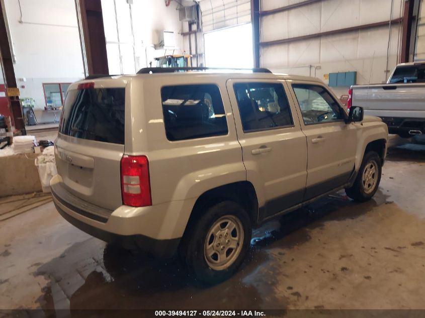 2013 Jeep Patriot Sport VIN: 1C4NJRBB1DD203080 Lot: 39494127