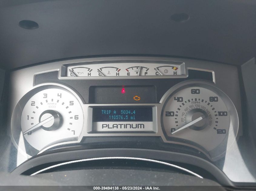 2009 Ford F-150 Fx4/King Ranch/Lariat/Platinum/Xl/Xlt VIN: 1FTPW14V59FA75313 Lot: 39494138