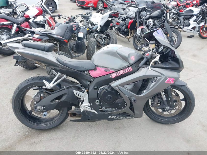 2007 Suzuki Gsx-R600 VIN: JS1GN7DA772122794 Lot: 39494192