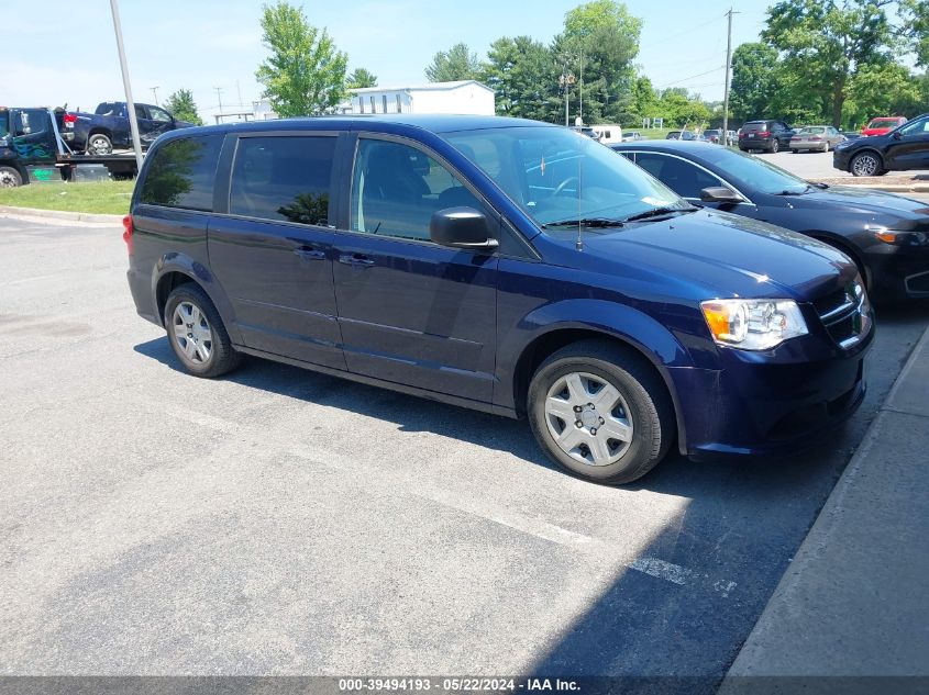 2012 Dodge Grand Caravan Se/Avp VIN: 2C4RDGBG4CR378346 Lot: 39494193