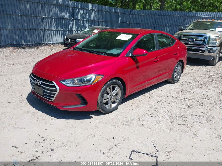 2017 Hyundai Elantra Se VIN: KMHD84LF6HU281996 Lot: 39494197