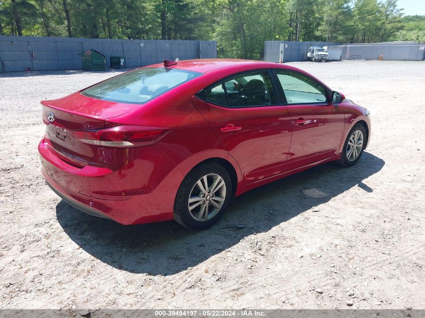 2017 Hyundai Elantra Se VIN: KMHD84LF6HU281996 Lot: 39494197