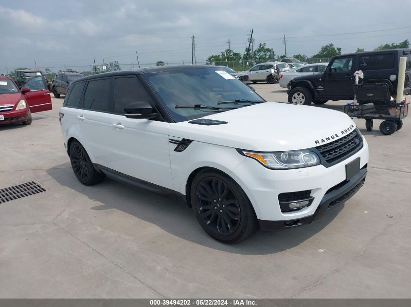 2015 Land Rover Range Rover Sport 3.0L V6 Supercharged Hse VIN: SALWR2VF2FA605822 Lot: 39494202