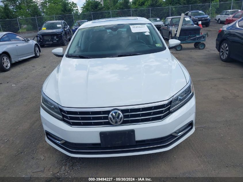 2018 Volkswagen Passat 2.0T Sel Premium VIN: 1VWCA7A37JC008475 Lot: 39494227