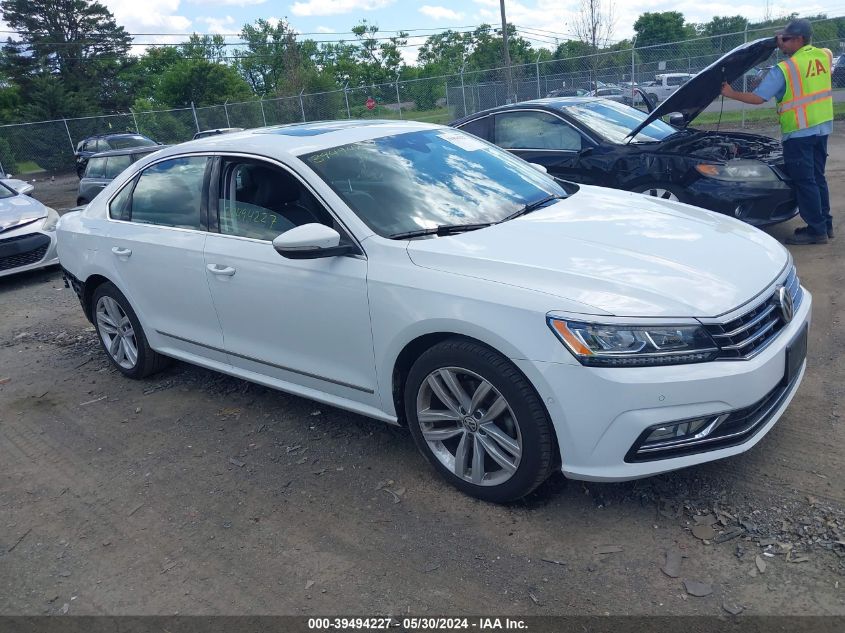 2018 Volkswagen Passat 2.0T Sel Premium VIN: 1VWCA7A37JC008475 Lot: 39494227