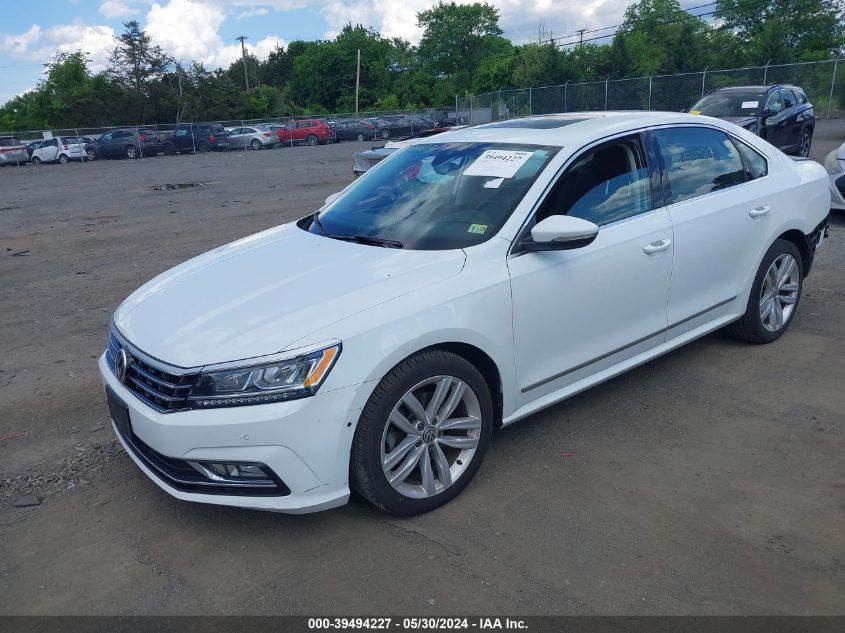 2018 Volkswagen Passat 2.0T Sel Premium VIN: 1VWCA7A37JC008475 Lot: 39494227