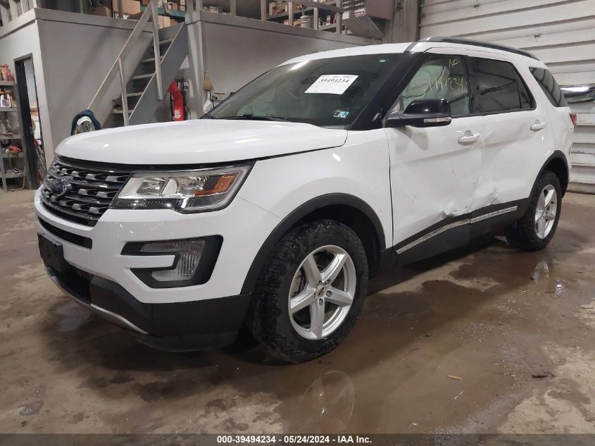 2017 Ford Explorer Xlt VIN: 1FM5K8D86HGD08027 Lot: 39494234