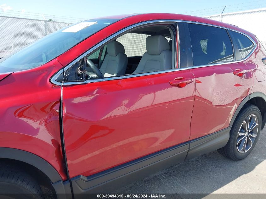 2021 Honda Cr-V Awd Ex-L VIN: 5J6RW2H8XML002316 Lot: 39494315