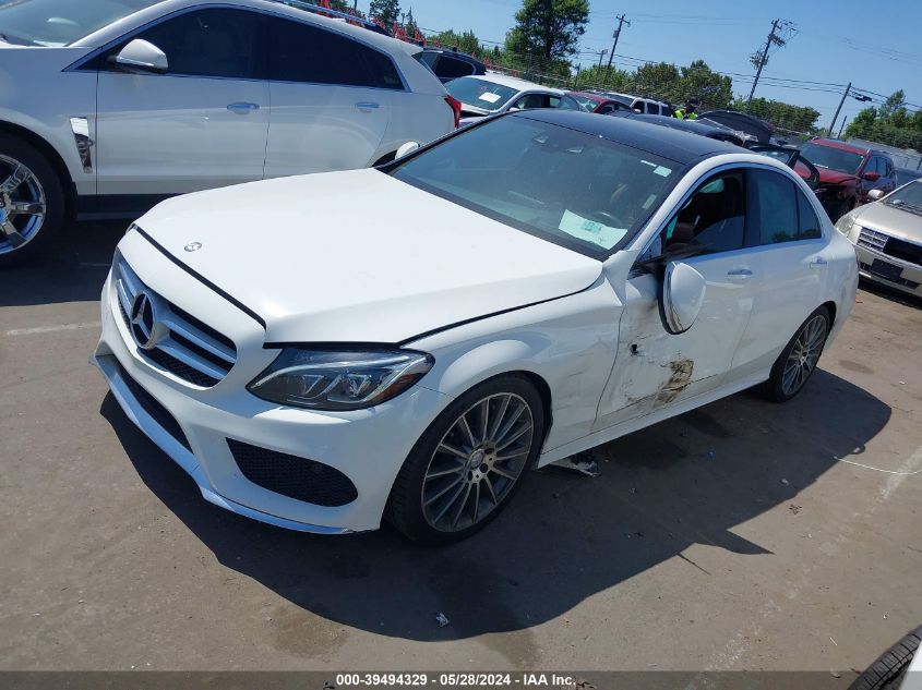 2015 Mercedes-Benz C 300 VIN: 55SWF4JBXFU063082 Lot: 39494329