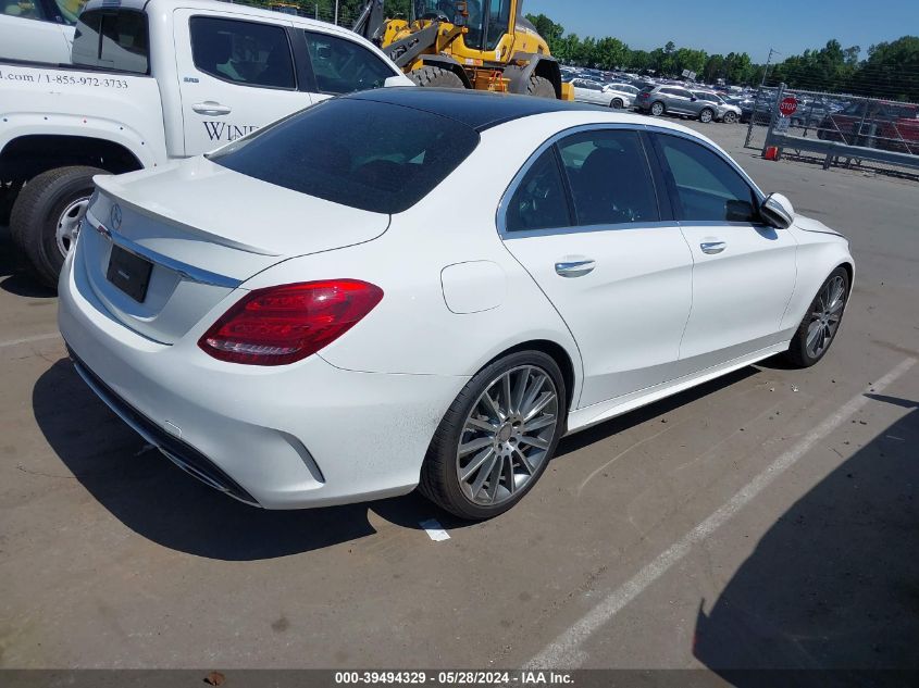 2015 Mercedes-Benz C 300 VIN: 55SWF4JBXFU063082 Lot: 39494329