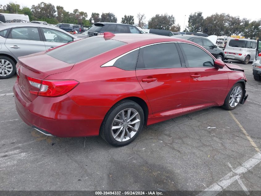 2021 Honda Accord Lx VIN: 1HGCV1F15MA014661 Lot: 39494337