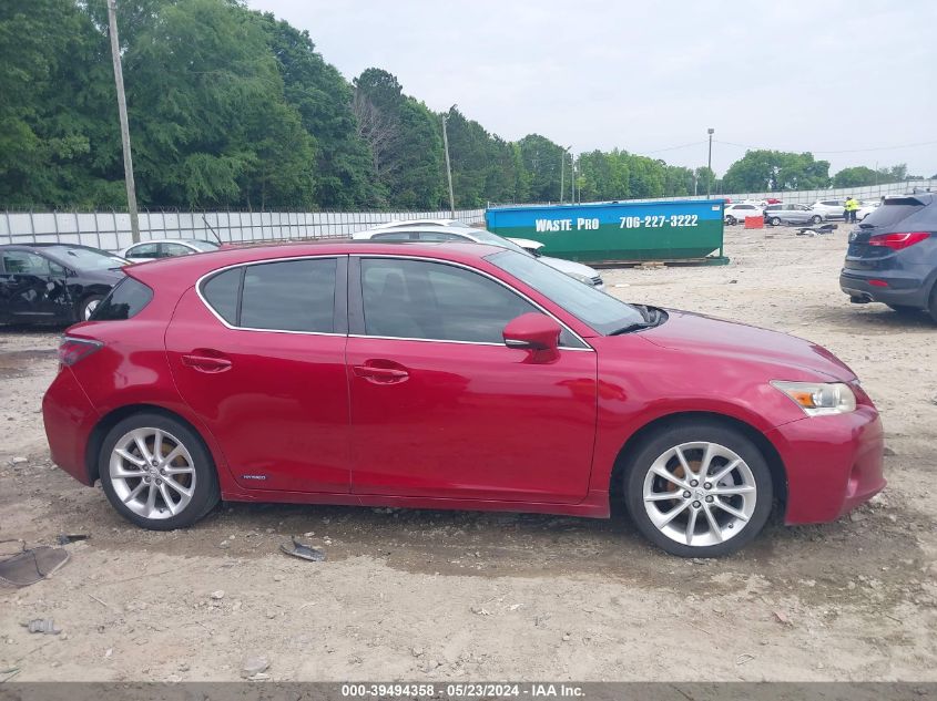 2011 Lexus Ct 200H Premium VIN: JTHKD5BH5B2028377 Lot: 39494358