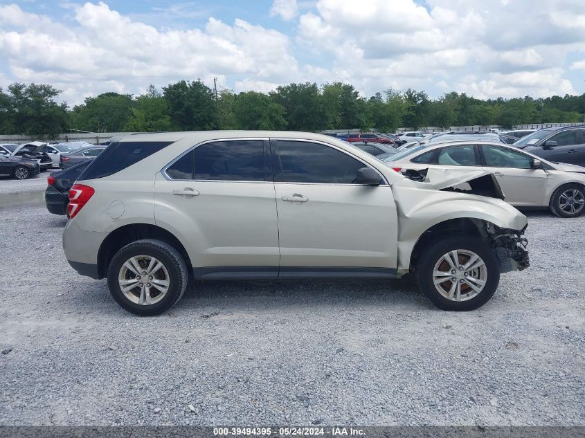 2016 Chevrolet Equinox Ls VIN: 2GNALBEK4G1110007 Lot: 39494395