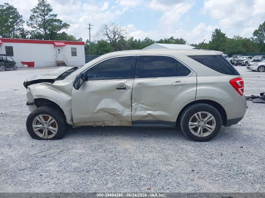 2016 Chevrolet Equinox Ls VIN: 2GNALBEK4G1110007 Lot: 39494395