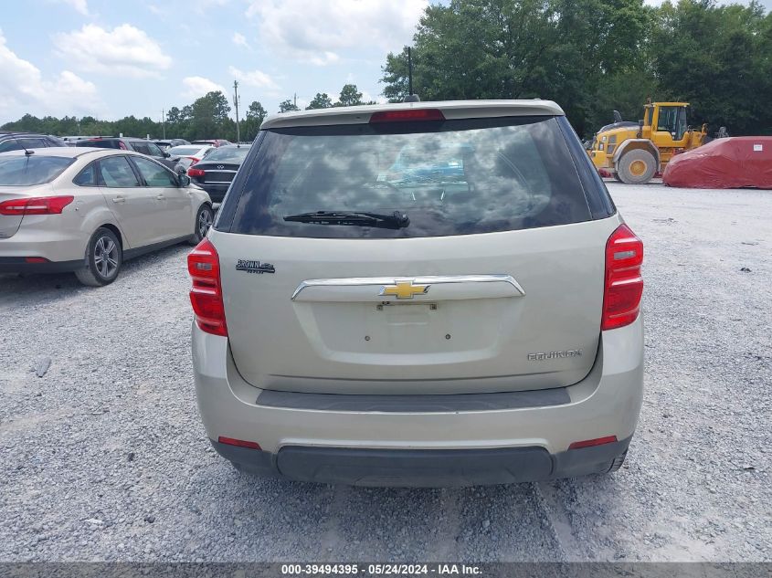 2016 Chevrolet Equinox Ls VIN: 2GNALBEK4G1110007 Lot: 39494395