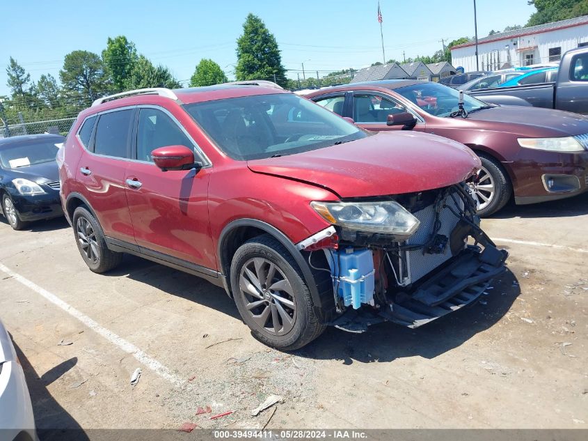 2016 Nissan Rogue S/Sl/Sv VIN: 5N1AT2MT0GC802676 Lot: 39494411