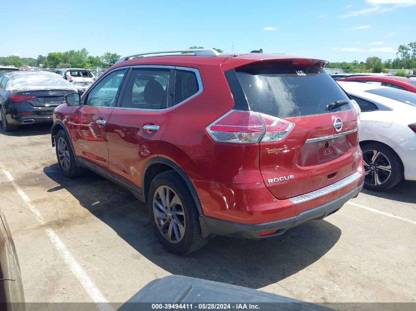 2016 Nissan Rogue S/Sl/Sv VIN: 5N1AT2MT0GC802676 Lot: 39494411