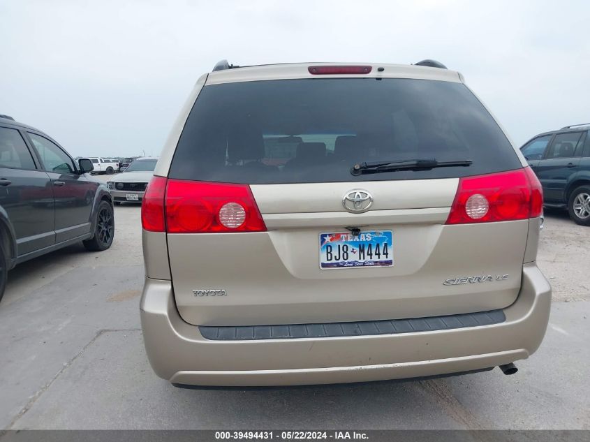 2010 Toyota Sienna Le VIN: 5TDKK4CC7AS322326 Lot: 39494431