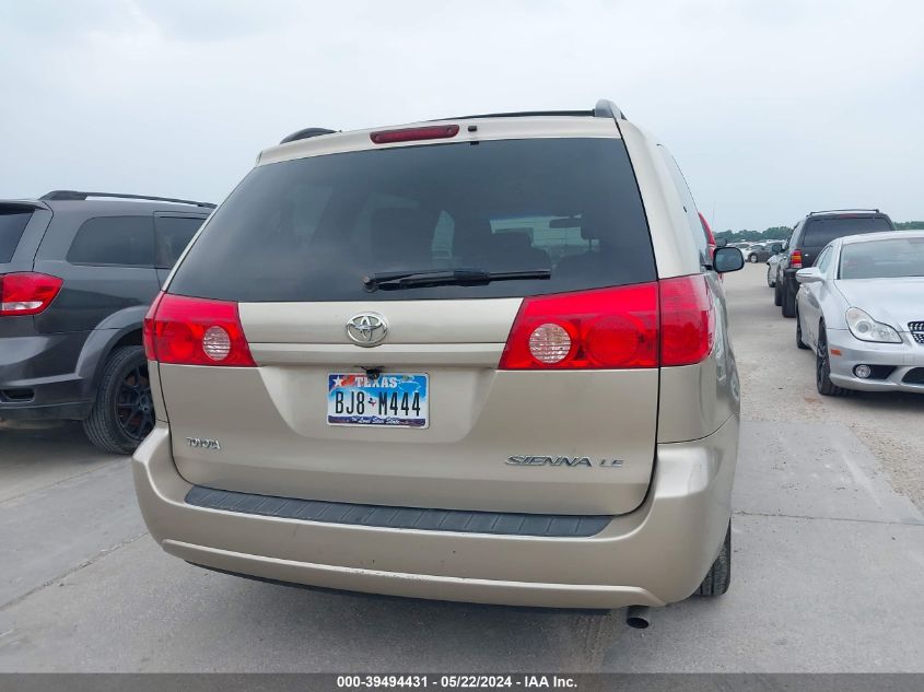 2010 Toyota Sienna Le VIN: 5TDKK4CC7AS322326 Lot: 39494431