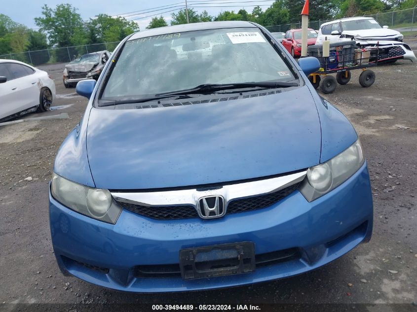 2009 Honda Civic Lx VIN: 2HGFA16599H353640 Lot: 39494489