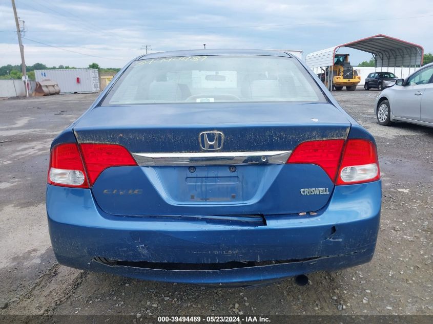 2009 Honda Civic Lx VIN: 2HGFA16599H353640 Lot: 39494489