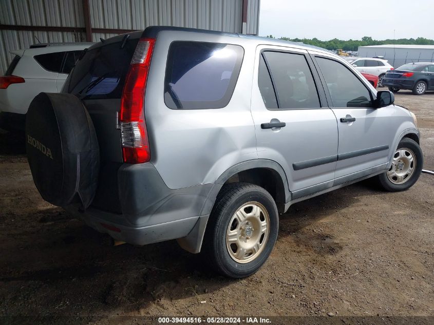 2005 Honda Cr-V Lx VIN: JHLRD68505C002533 Lot: 39494516