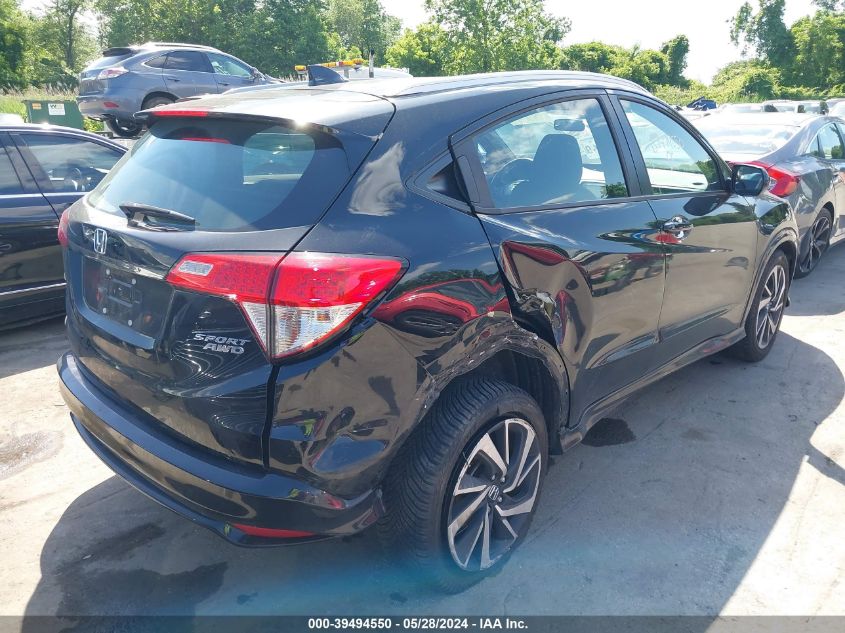 2019 Honda Hr-V Sport VIN: 3CZRU6H19KG700491 Lot: 39494550