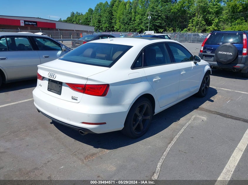 2016 Audi A3 2.0T Premium VIN: WAUB8HFF5G1055766 Lot: 39494571