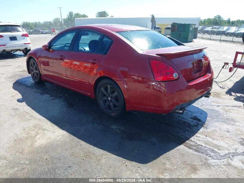 2007 Nissan Maxima 3.5 Se VIN: 1N4BA41E67C806785 Lot: 39494580