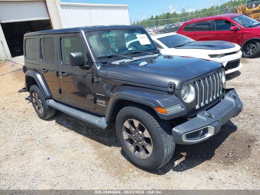 2018 Jeep Wrangler Unlimited Sahara 4X4 VIN: 1C4HJXEG4JW165711 Lot: 39494584