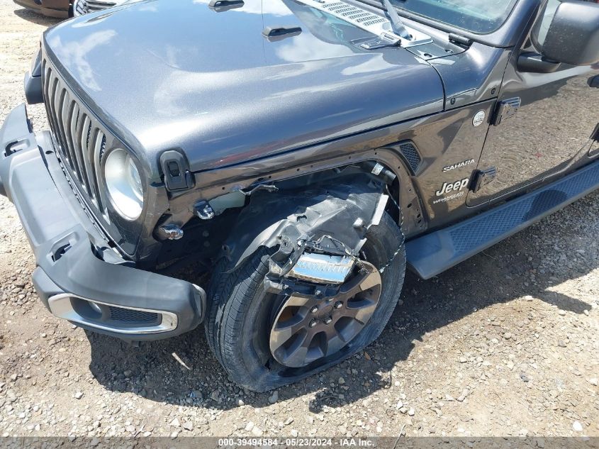 2018 Jeep Wrangler Unlimited Sahara 4X4 VIN: 1C4HJXEG4JW165711 Lot: 39494584