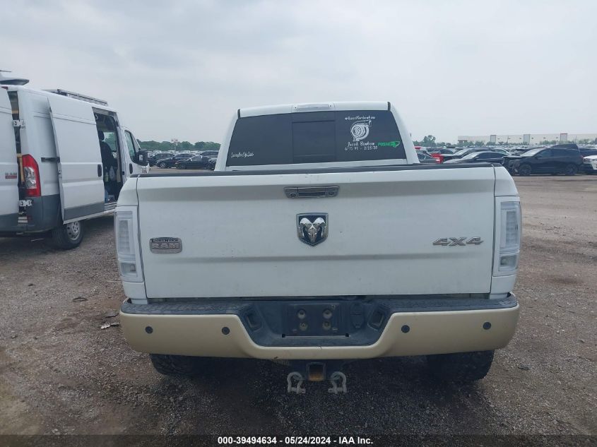 2015 Ram 2500 Longhorn VIN: 3C6UR5PL8FG587063 Lot: 39494634