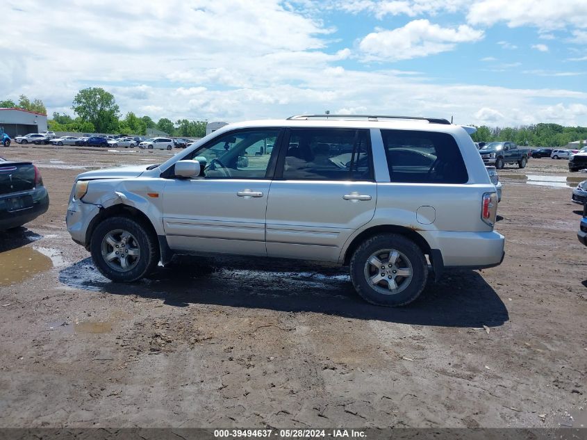 2006 Honda Pilot Ex-L VIN: 2HKYF186X6H505734 Lot: 39494637