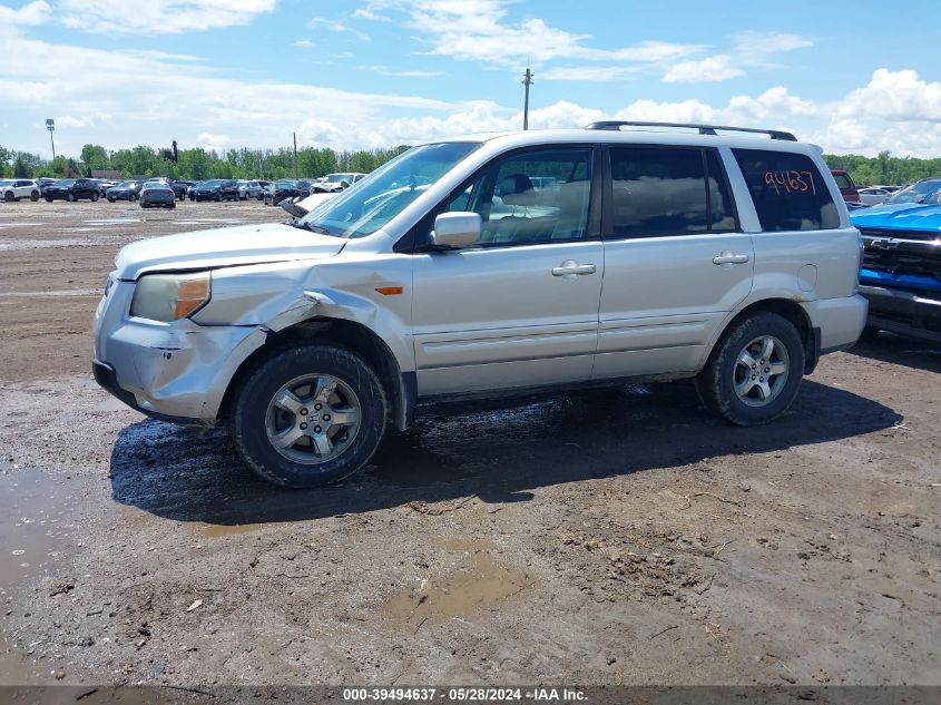 2006 Honda Pilot Ex-L VIN: 2HKYF186X6H505734 Lot: 39494637