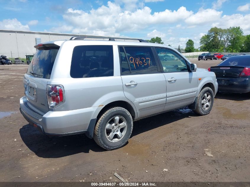 2006 Honda Pilot Ex-L VIN: 2HKYF186X6H505734 Lot: 39494637