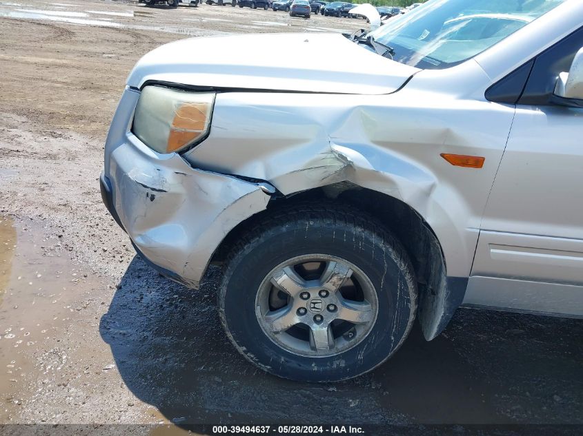 2006 Honda Pilot Ex-L VIN: 2HKYF186X6H505734 Lot: 39494637