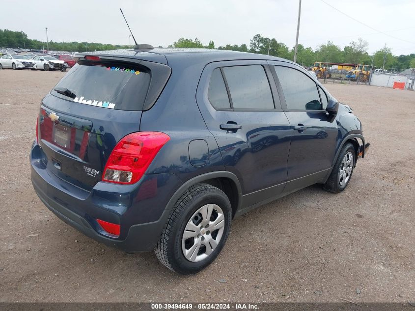 2018 Chevrolet Trax Ls VIN: 3GNCJKSB2JL382418 Lot: 39494649