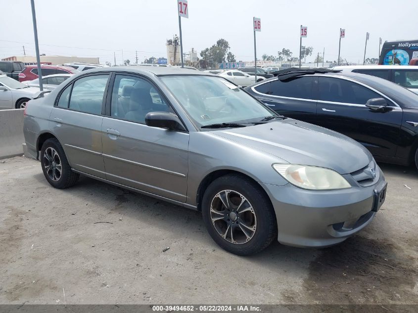 2004 Honda Civic Lx VIN: 2HGES165X4H630572 Lot: 39494652