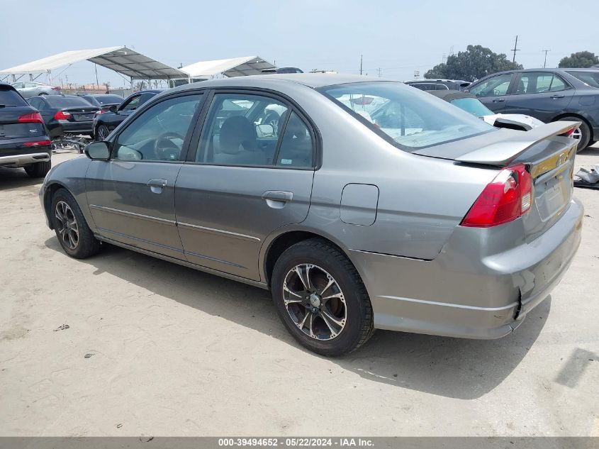 2004 Honda Civic Lx VIN: 2HGES165X4H630572 Lot: 39494652