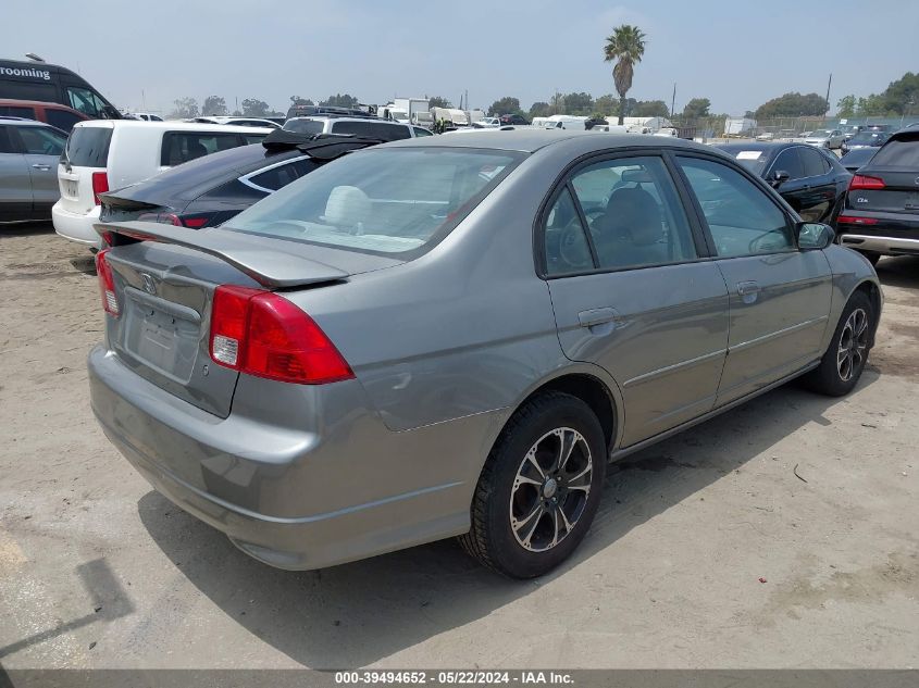 2004 Honda Civic Lx VIN: 2HGES165X4H630572 Lot: 39494652